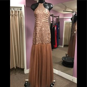 L M Fashions evening gown